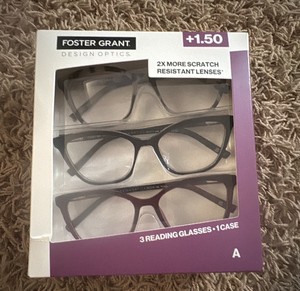 3-Pack of Reader Glasses, 1.50 New sealed in original packaging
