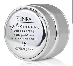 Kenra Platinum Working Wax 15  Matte Finish Styler  Provides Medium, Flexible Hold  Non-Greasy  Crme-Based Formula To Texturize & Mold Styles  All Hair Types