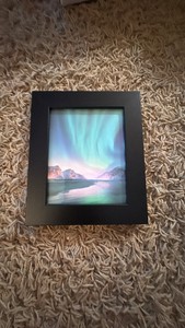 Black Picture Frame, Outside Dimensions are 6.5 x 5.5 no cracks