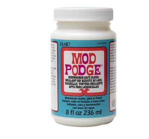 Mod Podge Dishwasher Safe Waterbased Sealer, Glue and Finish (8-Ounce), CS15059 Gloss, 8 Ounce (sealed)