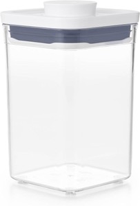 OXO Good Grips POP Container - Airtight Food Storage - Small Square Short 1.1 Qt Ideal for 1 lb of brown sugar or confectioners sugar