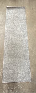 Gray Rectangular Rug Runner, Great for Entryways and Hallways 84 x 24