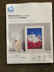 Hp Brand Advanced Photo Paper 5 x 7 60 White Sheets