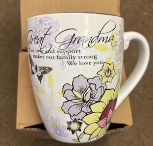 Purple and White Great Grandmother Coffee Mug