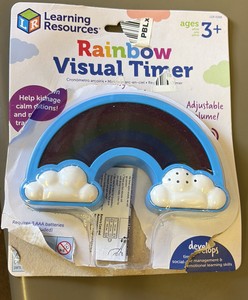 Childrens Rainbow Visual Timer, Great for Playtime and Naptime, Gives Kids a Warning Before the Play Must Stop