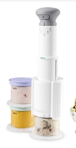 Cuisinart FastFreeze 5-in-1 Ice Cream, Sorbet, Milkshakes, Slushies and Mix-In Frozen Dessert Maker, Includes 3 Mixing Cups with Lids ICE-FD10