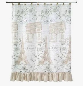 Avanti Home Paris France Botique Shower Curtain Brand new