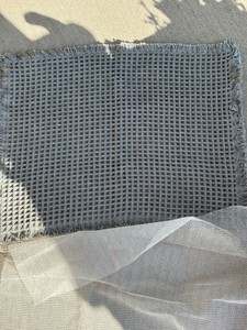 Small Grey Elegant Thinner Rug, Comes with No Slip Rubber Mat for Underneath the Rug