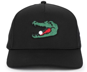 Waggle Golf Chubs OG Snapback Hat Black Embroidered Gator Performance Cap NEW