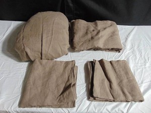 100% French Linen Sheet Set - Cal King - Clove  BOKSER HOME