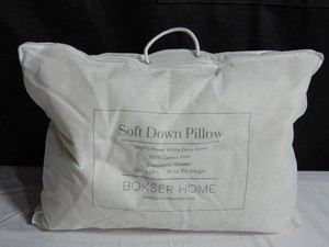 Soft 700 Fill Power Luxury White Duck Down Machine Washable White Bed Pillow - StandardQueen  BOKSER HOME