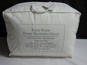 Extra Warm Premium Down Alternative Duvet Comforter Insert - KingCal King - White  BOKSER HOME