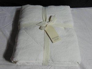 100% French Linen Duvet Cover - KingCal King - White  BOKSER HOME