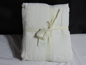 100% French Linen Sheet Set - Queen - White  BOKSER HOME