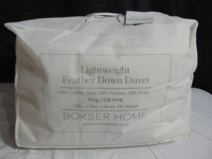 Feather & Down Duvet Comforter Insert - KingCal King - Lightweight  BOKSER HOME
