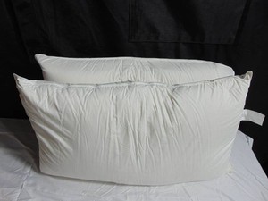 Medium 700 Fill Power Luxury White Duck Down Machine Washable White Bed Pillow - King  BOKSER HOME