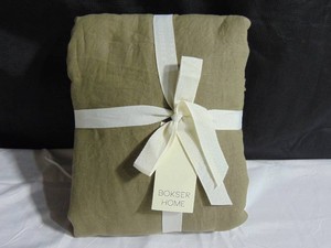 100% French Linen Duvet Cover - KingCal King - Moss  BOKSER HOME
