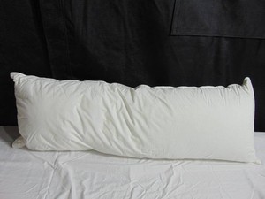 Lumbar Down Alternative White Bed Pillow - 16 x 44  BOKSER HOME