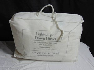 Lightweight 700 Fill Power Luxury White Duck Down Duvet Comforter Insert - FullQueen  BOKSER HOME