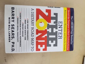 Enter the Zone - Barry Sears PhD - Hardcover 1995 ReganBooksHarperCollins - The Zone Diet Bestseller - Very Good