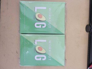 Workout Log Personalised Training Diary - Hardcover Fitness Journal (Avocado) - LOT OF 2 - NEW (Sealed)