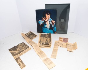 November 5, 1971 Elvis Presley Tickets, Newspaper Articles and Tour Photo Album