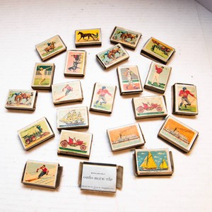 Vintage 1963 Ohio Blue Tip Match Boxes