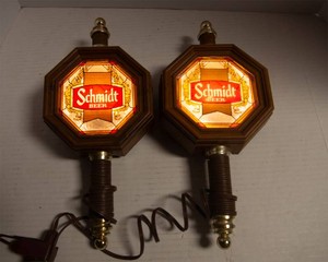 Schmidt Beer Plastic Wall Sconces