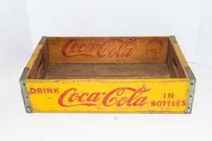 Yellow Coca-Cola Crate