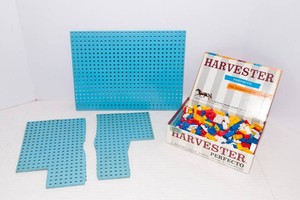 Vintage Halsam 1960s Pegboard and Play Tiles