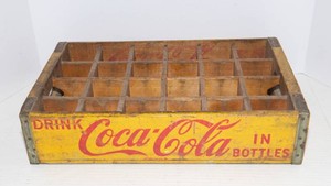 Yellow Coca-Cola Bottle Crate
