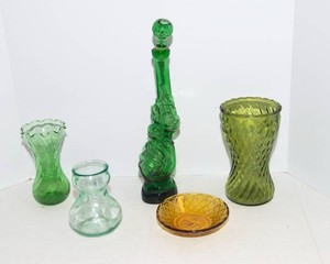 Various Colored Glassware