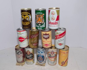 Grain Belt, Schmidts and Strohs Beer Can Collection
