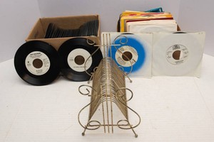 Various 45s and Stand