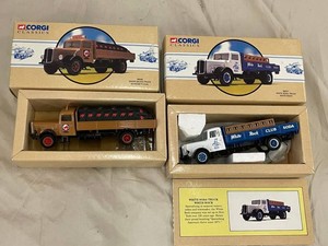 Corgi Classics White Sacks Truck & White Soda Truck (Lot of 2)