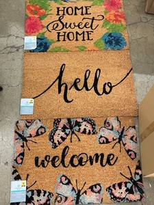 Comfort Bay Printed Coir Doormats (Lot of 3)