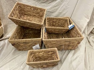 Woven Seagrass Basket Set (5 Pieces)