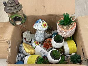 Garden Fairy Miniatures & Succulent Planters Mixed Lot