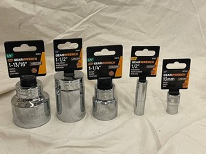 GearWrench Deep Socket Set (Lot of 5)