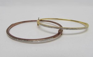 2 Hinged Sterling Silver Bracelets