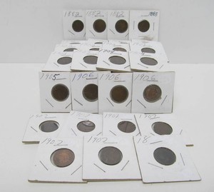 Lot of 27 Indian Head Pennies 1882-1907