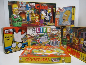 Lot of THE SIMPSONS Board Games Puzzle etc