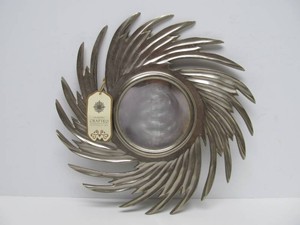 New wTags Vintage 80s era Metal Spiral Sun Accent Mirror
