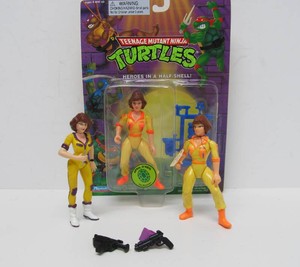 3 Vintage 80s era TMNT April ONeill Action Figures - 1 Still Sealed