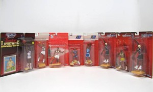 Group of NBA Starting Lineup Figures wCards
