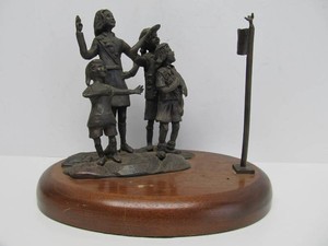 Large Vintage Bronze GIRL SCOUT Sculpture by Bob Winship