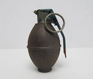 Old Vintage Inert Military Training Hand Grenade