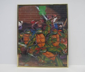 Orig 1980s Playmates TMNT Movie Poster
