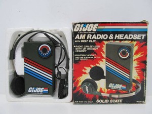 Nice Vintage GI JOE Portable Radio wHeadset - Original Box
