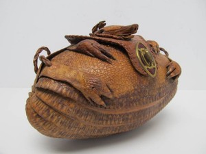 Neat Old Vintage Armadillo Leather Purse